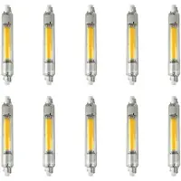 Avide LED Staaflamp R7s Helder - 2W 200lm 3000K - Warmwit Dimbaar - Vervangt 21W - 10 stuks