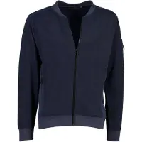 Casa Moda vest donkerblauw rits zakken