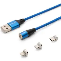 Savio CL-154 USB-C, Micro & Lightning Kabel 1m, QC/PD 3.0