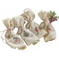 Loberon Servet set van 4 Merry & Bright