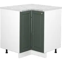 Vicco Hoekkast Fame-Line Groen-Goud Landhuis 80.5 cm , WB Marmer, Model 45498