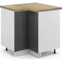 Vicco Hoekkast Fame-Line Antraciet landhuis 80.5 cm , WB Eik, Model 46636