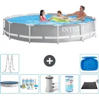 Intex Prism Frame Zwembad, rond - 366x76 cm - 8-delig, model S41914