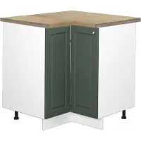 Vicco Hoekkast Fame-Line Groen-Goud Landhuis 80.5 cm , WB Eik, Model 46710