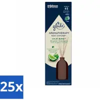 Glade 25 x - Geurstokjes Calm Mind - Aromatherapie Geurverspreiding - 80 ml - Voordeelverpakking - 25 stuks