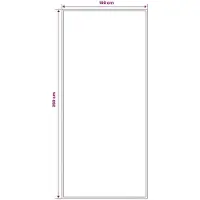vidaXL - Lopers - Tapijt - FLORNES - Geweven - Rood - Diamanten - 100 - x - 250 - cm - PP