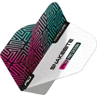 Red Dragon - Peter Wright Hardcore Snakebite Wit en Rainbow Dartvluchten - 3 set per pakket (9 vluchten in totaal)