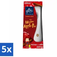 Glade 5 x - Houder Automatische Spray - Warme Appeltaart Limited Edition - 269 ml - Voordeelverpakking - 5 stuks