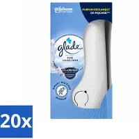 Glade 20 x - Houder Sense & Spray - Pure Clean Linen - 18 ml - Voordeelverpakking - 20 stuks