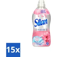 Silan 15 x – Wasverzachter – Fresh Control Floral Crisp – 1056 ml - Voordeelverpakking - 15 stuks