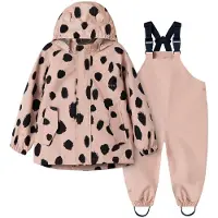 Liewood Regenkleding m. Bretellen - PE -Manu- MEGA Leo Spot/Pale - - 3 jaar (98) - Regenkleding