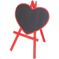 Pincello - Tafeltje op een houten ezel, 20 x 28 cm - rood