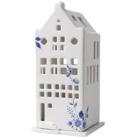 HEINEN - Delfts Blauw - Waxinelichthouder huis tuitgevel