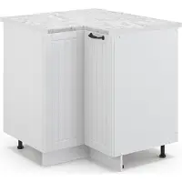 Vicco Hoekkast Fame-Line Wit Landhuis 80.5 cm , WB Marmer, Model 45993