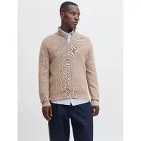 Jack & Jones Gebreid vest 'JPRBLAMILANO STITCH' greige