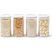 Mepal Modula set bewaardozen 4x 1500 ml - wit - Voorraadbus - Voorraaddoos - Voorraadbus - Voorraaddoos