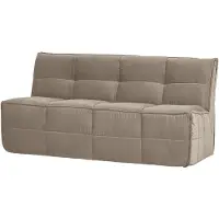 Vtwonen Cluster Eetbankje Met Rugleuning 164 cm - Velvet - Warm Taupe