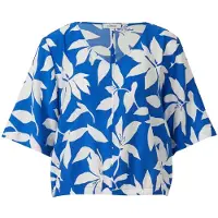 s.Oliver Blouse royal blue/koningsblauw / wit