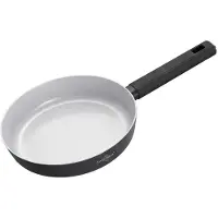 Swiss Haus SCFP20B Koekenpan Inductie - Ø 20 cm - PFAS Vrij Bakpan - Pan Met Sapphire Anti-aanbak - Koekenpannen Voor Alle Warmtebronnen - Zwart