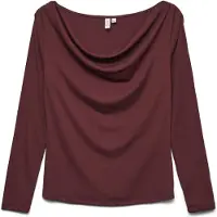 Vero Moda - VMICE L/S ROUCHING TOP JRS BTQ SP - Dames - Blouses
