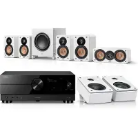 Teufel ULTIMA 20 Surround + Yamaha RX-A2A voor Dolby Atmos 5.1.2 Home cinema Wit