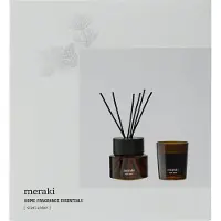 Meraki geschenkset geurstokjes en geurkaars Silent Amber