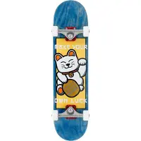 Enuff Skully Skateboard - Lucky CAT Mini Voltooid - Blue - 7.25 - - OneSize - Skateboards