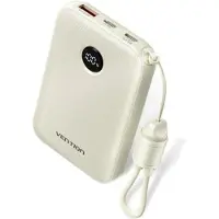 Vention Powerbank 10000mAh 2 x USB-C 1x USB-A with display 22.5W beige