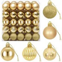 vidaXL - Kerstballenset - 100 - st - Goud - 4 - cm - Polystyreen