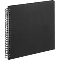Walther design SA-510-B Cloth - Spiraal album - Formaat 30 x 30 cm - Zwart