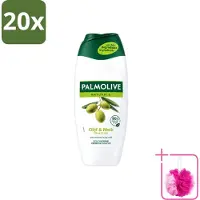 Palmolive 20 x - Naturals - Douchecréme - Olijf & Melk - Natuurlijke ingrediënten - 250 ml - Bulkverpakking - Douchecrème - Douchemop - Olijf en melk