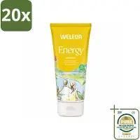 Weleda 20 x - Douchegel Aroma Shower Energy - 200 ml - Wasstrips - Douchegel Energie - Energieboost - Natuurlijke Douchegel - Aromatherapie - Energie Voor De Dag