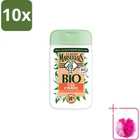 Le Petit Marseillais 10 x – Douchegel – Fleur d’Oranger – 250 ml - Bulkverpakking - Douchegel oranje bloesem - Douchemop - Oranje bloesem geur