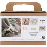 Creativ Company Mini Hobbyset Macramé Servetring Off-white
