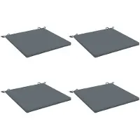 vidaXL Zitkussens SOEST 4 st 100% Polyester Blauw 70 x 70 x 3 cm