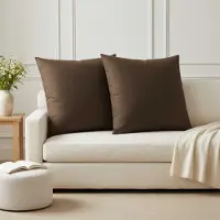 vidaXL Kussen met kussen HEERLEN 2 st Taupe Stof