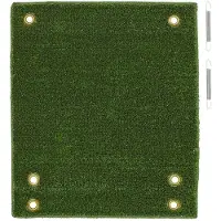 Pricenet Handige mat voor camperopstap - grasgroen - 430 x 370 mm - met spanveren