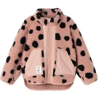 Liewood Fleece Jas - Teddy - Noam - MEGA Leo Spot/Pale Toscane - - 9 jaar (134) - Fleece Jassen