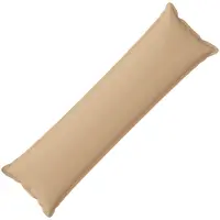 vidaXL Kussen met kussen HOUTEN Crèmekleurig 40 x 145 cm Faux Linnen
