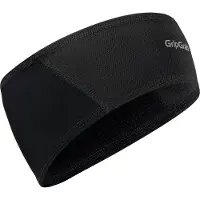 Gripgrab - Lichte Fiets Hoofdband voor Onder de Fietshelm met Winddichte Voorzijde Wielersport Headband - Zwart - Unisex - Maat L