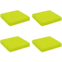 vidaXL 4-Piece Zitkussens VUGHT 4 st 100% Polyester Heldere Groen.