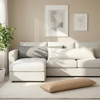 vidaXL Kussen met kussen HOUTEN 2 st Wit Faux Linnen