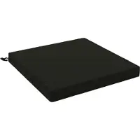 vidaXL Zitkussens SOEST 100% Polyester Zwart 60 x 60 x 7 cm
