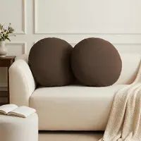 vidaXL Kussen met kussen HEERLEN 6 st Taupe Stof