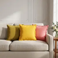 vidaXL Kussensloop 2 st HOUTEN Lichtgroen 35 x 35 cm Faux Linnen