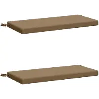 vidaXL Bankkussens SOEST 2 st 100% Polyester Taupe 60 x 40 x 5 cm