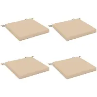 vidaXL Zitkussens SOEST 4 st 100% Polyester Crèmekleurig