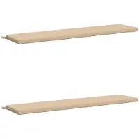 vidaXL Bankkussens SOEST 2 st 100% Polyester Crèmekleurig
