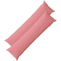vidaXL Kussen met kussen HEERLEN 2 st Roze Stof