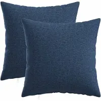vidaXL Kussen met kussen HEERLEN 2 st Blauw Stof